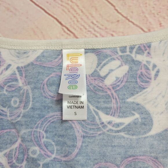 LuLaRoe Mickey Mouse Classic-t scoop necklace shirt S - Picture 4 of 5
